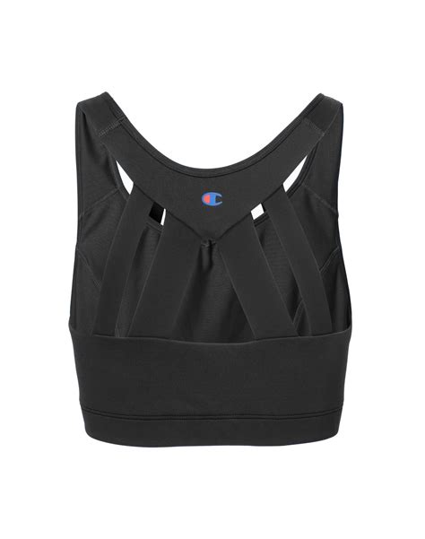 Champion Synthetic The Absolute Strappy Plus Sports Bra In Black Lyst