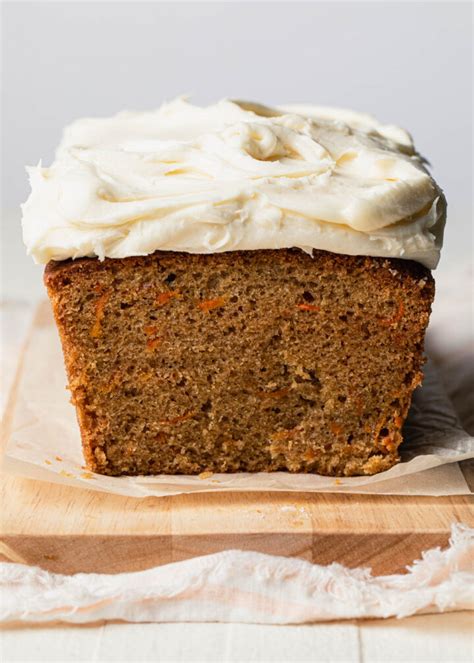 Easy Carrot Cake Loaf With Cream Cheese Frosting Style Sweet