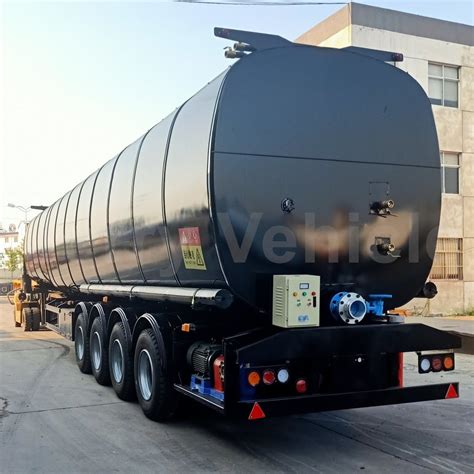 Tri Axle Liquid Asphalt Hot Bitumen Carrier Tank Tanker Truck Semi