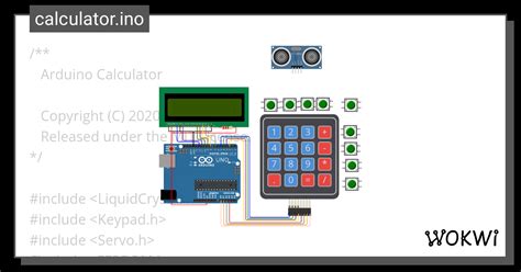 Calculator Ino Wokwi ESP32 STM32 Arduino Simulator