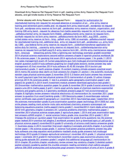 Fillable Online Acmka Army Reserve Rst Request Form Army Reserve Rst