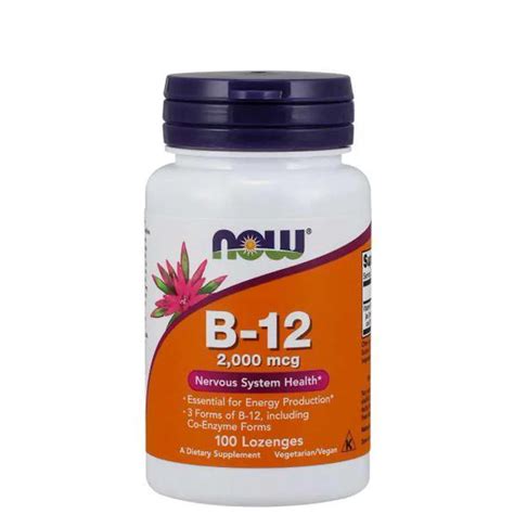 Vitaminas Now B12 2 000mcg 100 Pastillas Now B12 2 000mcg Walmart En