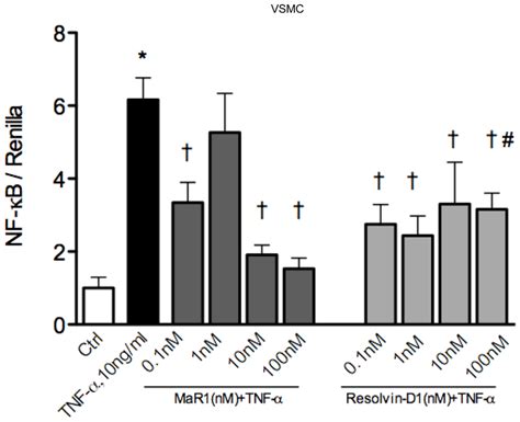 Mar1 And Resolvin D1 Attenuates Tnf α Induced Nf κb Reporter Activity