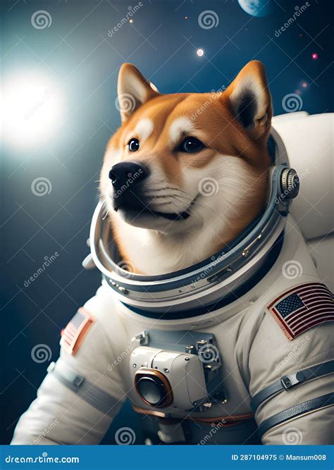 Astronauta De Perros En El Espacio Ultraterrestre Stock De Ilustraci N