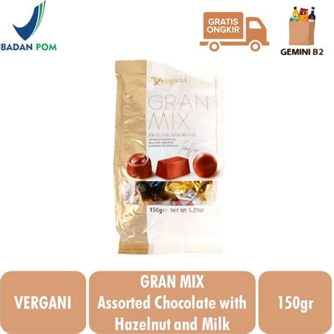 Vergani Gran Mix Praline Assortite Chocolate Praline Hazelnut And Milk