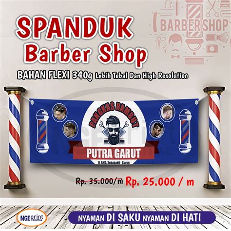 Jual Banner Potong Rambut Banner Pangkas Rambut Banner Barbershop