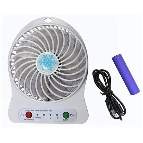 Mini Ventilator Portabil Cu 3 Viteze Baterie Cu Alimentare Prin Usb