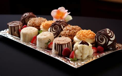 Premium Photo Decadence On Display Dessert Delights