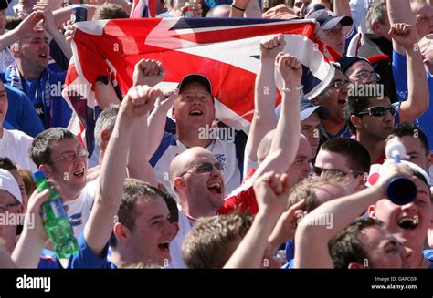 Soccer Uefa Cup Final Rangers Fans In Manchester For Uefa Cup Final