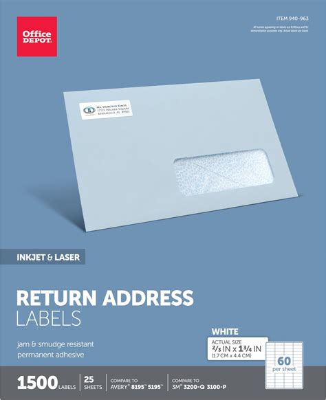 Amazon Avery Printable Return Address Labels With Sure Feed 0 5