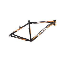 Quadro Tsw Ride Alum Mtb Tam Preto Laranja Fosco