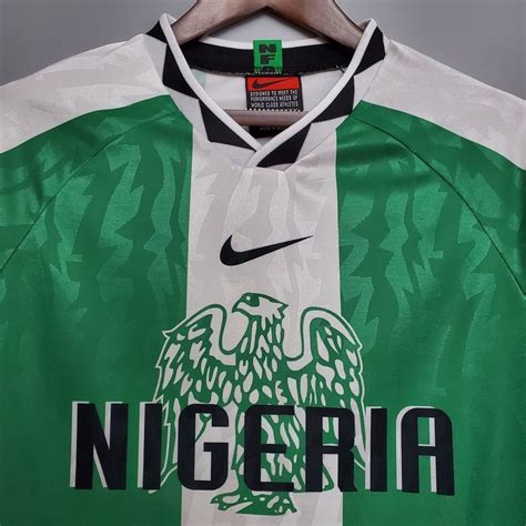 Retro Nigeria Football Soccer Jersey Shirt Etsy