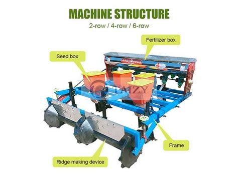 Efficient Multi Row Peanut Seed Planter Equipment For Sale