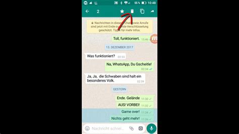 Whatsapp Grundlagen Im Chatverlauf Bestimmte Nachrichten L Schen