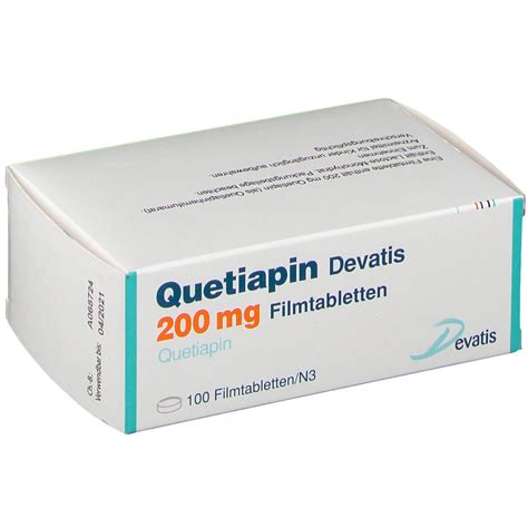 Quetiapin Devatis Mg St Mit Dem E Rezept Kaufen Shop Apotheke