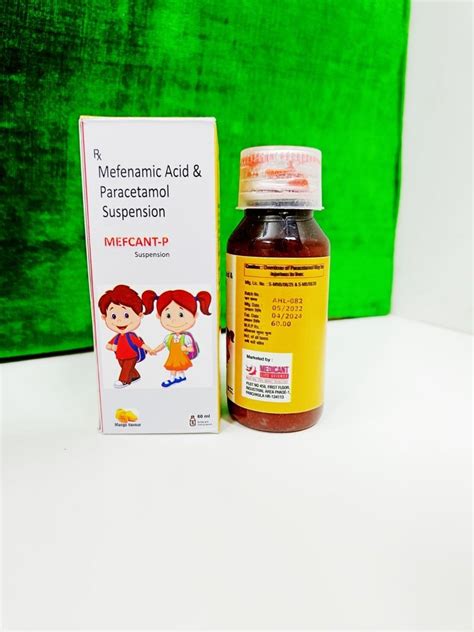 Mefenamic Acid Paracetamol Suspension Mefcant P Mg At Rs Box