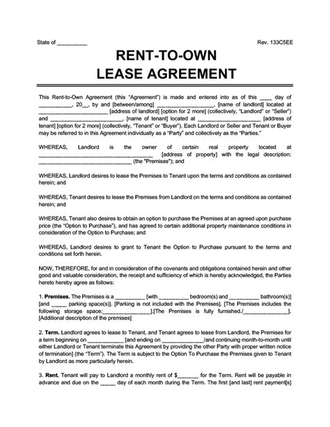 Rent To Own Proposal Letter Template