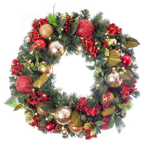 Led Lighted Christmas Wreaths