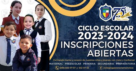 Ciclo Escolar 2023 2024 Colegio Guadalupe Victoria