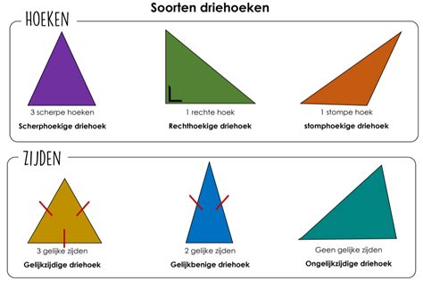 Soorten Driehoeken Poster Driehoeken Poster Wiskunde