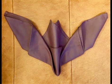 Napkin Fold Halloween Bat Napkin Folding Napkins Halloween Napkin