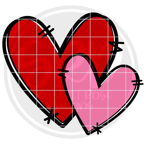 Valentine's Day SVG, Valentine Hearts SVG - Scarlett Rose Designs