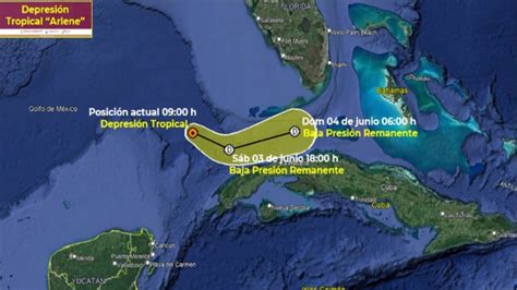 Tormenta tropical Arlene se debilita a depresión tropical no hay