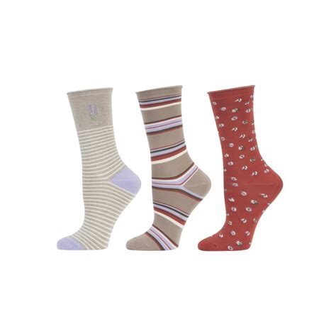 Time And Tru Womens Super Soft Crew Sock 3 Pack