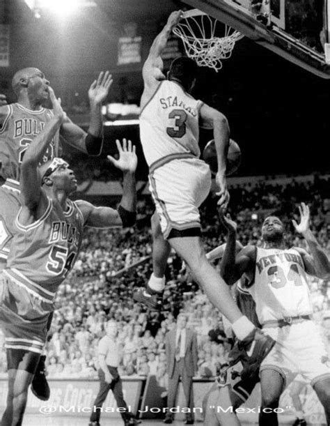 John Starks Gets The Bulls Horace Grant And The GOAT In His Poster