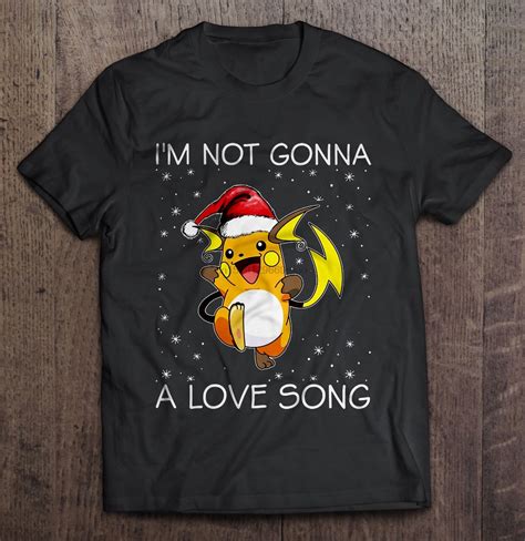 Camiseta para hombre no me va A gustar la canción Raichu jersey de