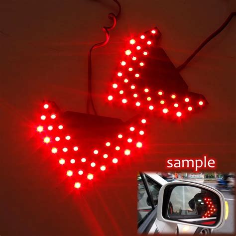 Dynamic Sequential 3 Step Flash 33 Smd 12v Led Arrow Panel For Car Rear View Mirror Indicator