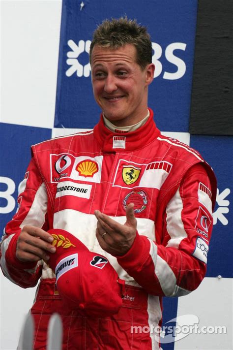 Podium: Michael Schumacher at Canadian GP