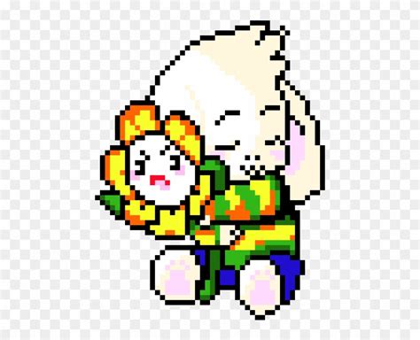 Asriel And Flowey - Pixel Art Undertale Asriel, HD Png Download ...