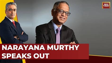 Rajdeep Sardesai Live Narayana Murthy Speaks Out On Controversy Over