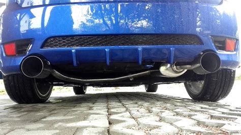 Fiesta Mk St Don Silencioso Duplex Exhaust Start Warm Youtube