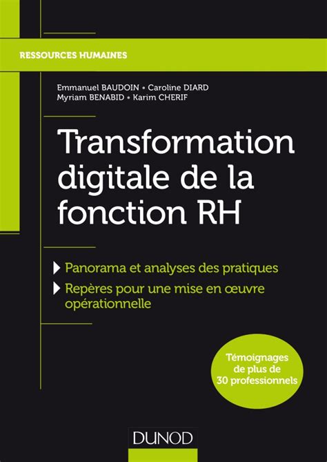 Transformation Digitale De La Fonction Rh Hachette Fr