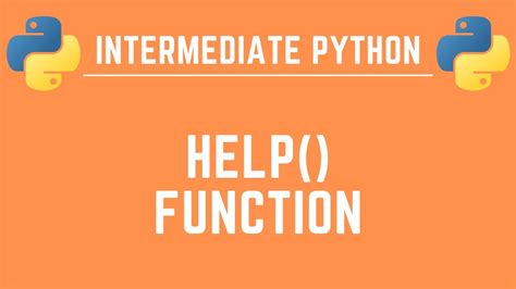 Python Help Easily Access Any Function S Documentation Youtube