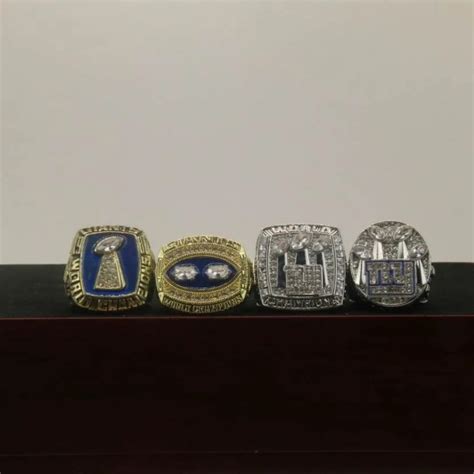 4 NFL New York Giants Super Bowl Rings Set – Championship Rings Store