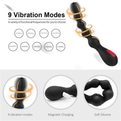 Dropship 3 In 1 G Spot Beads Vibrator Butt Plug Anal Sex Toy With Remote Control For Adult