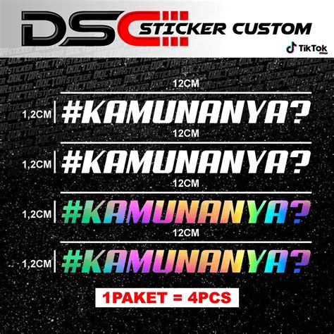 Stiker Cutting Viral Kamu Nanya Lazada Indonesia