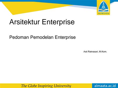 Solution Pertemuan Arsitektur Enterprise Studypool