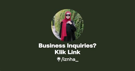 Business Inquiries Klik Link Twitter Facebook TikTok Linktree