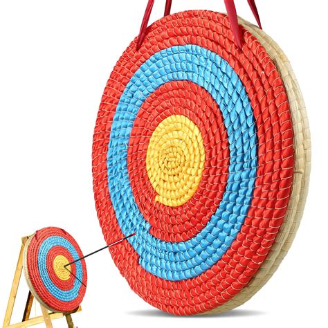 VEVOR Straw Archery Target, 20" Arrow Target, Traditional Solid Round ...