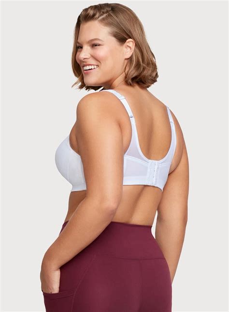 Glamorise Magic Lift Full Figure Sports Bra White Debras