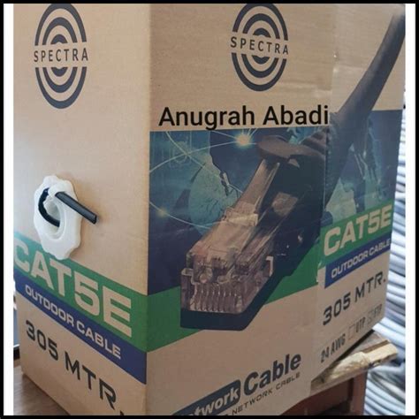 Jual Kabel Komputer Data Lan Cat 5E Outdoor Ftp Stp Spectra Shopee