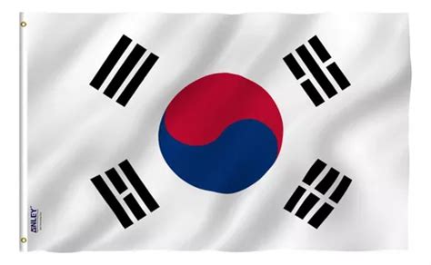 Bandera Anley Poli Ster De Corea Del Sur X Cm Cuotas Sin