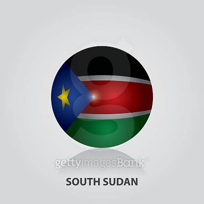 South Sudan Flags Of Africa Vector Illustration