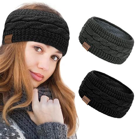 Kavya Stirnband Damen Winter Ohrenw Rmer Damen Gestrickte Haarband