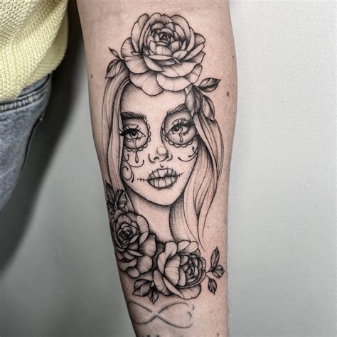 Best Sugar Skull Girl Tattoo Ideas That Will Blow Your Mind