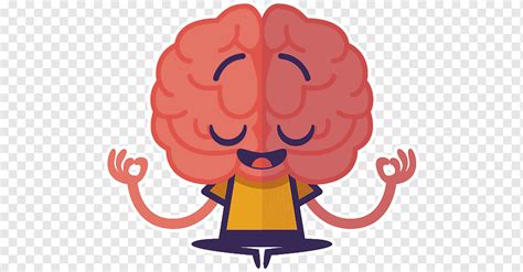 Cerebro humano haciendo ilustración de yoga cerebro aprendiendo